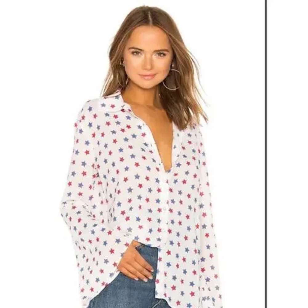 Tularosa Raquel button up shirt with flare sleeves